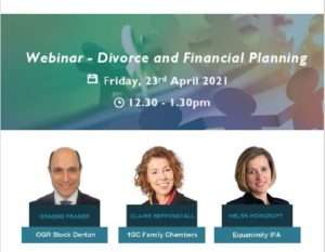 Webinar – Divorce and financial planning